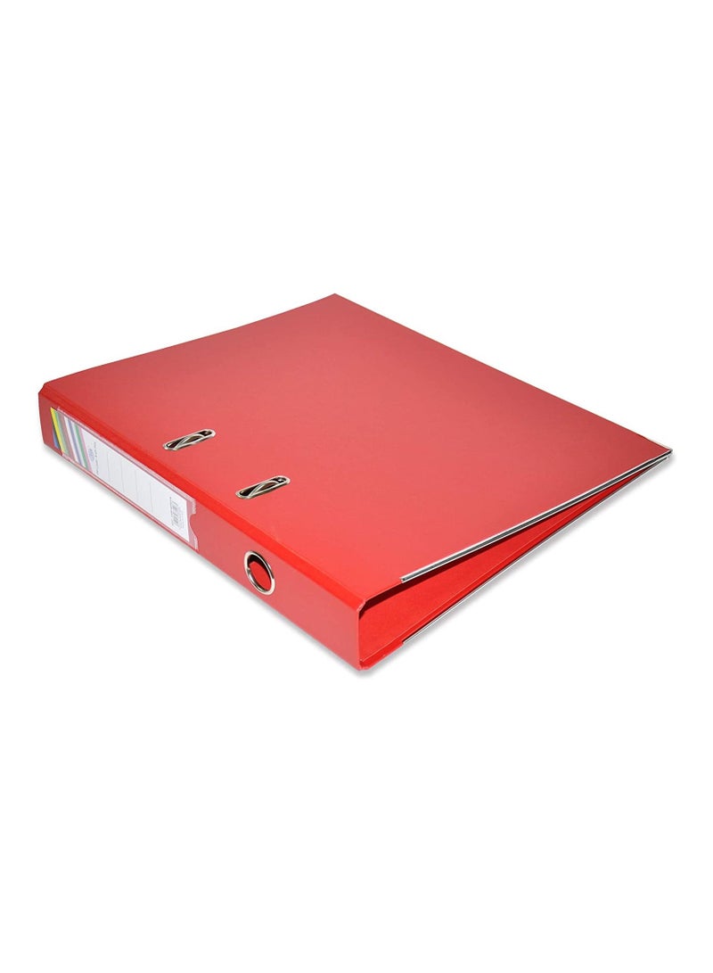 FIS عبوة FIS من 10 ملفات أرخية PP، 4 سم، حجم F/S، أحمر، أصل PP ألمانيا - FSBF4PREFN10 - Image 3