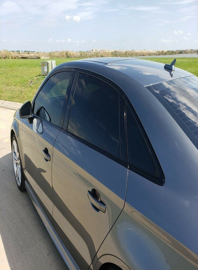 SlickMod غطاء فينيل أسود لامع لإزالة الكروم من SlickMod لإطارات نوافذ أودي A3 S3 موديلات 2014-2020 (أسود لامع) - Image 4