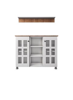 Luxury Home Multi-Purpose Coffee Corner Storage Cabinet, Kitchen Side Cabinet with Shelves and Doors, Microwave Oven Holder, Kitchen Organizer for Utensils, Fruits and Vegetables  - Image 3