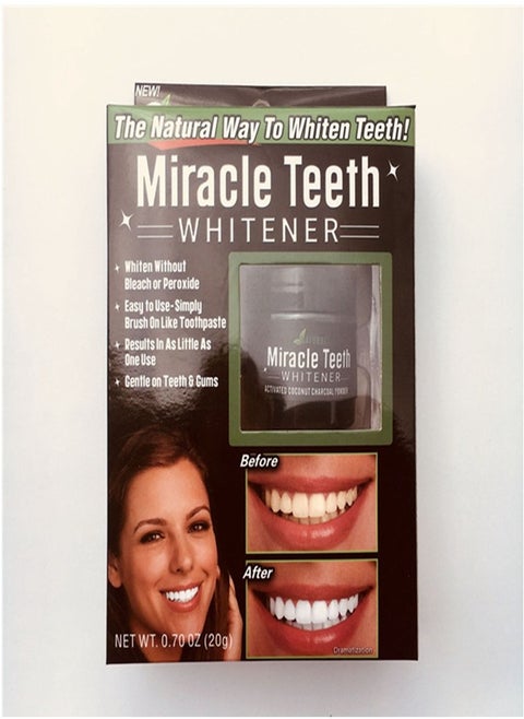 Teeth Whitener - Natural Whitening Coconut Charcoal Powder