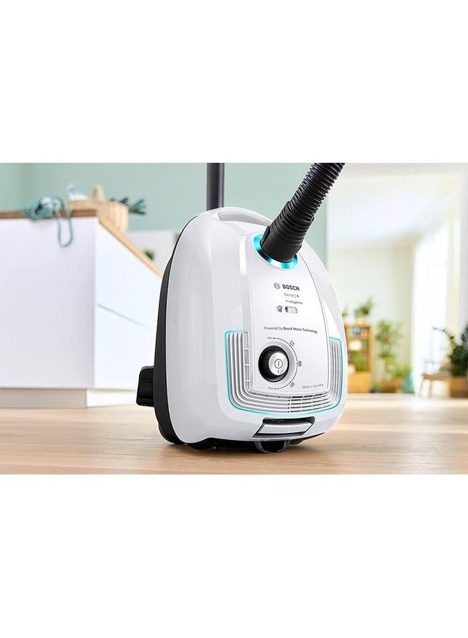 Bosch Series 4 ProHygienic Vacuum Cleaner, ULPA Filter, Germany 4 L 2200 W BGL38WHYG white - Image 5