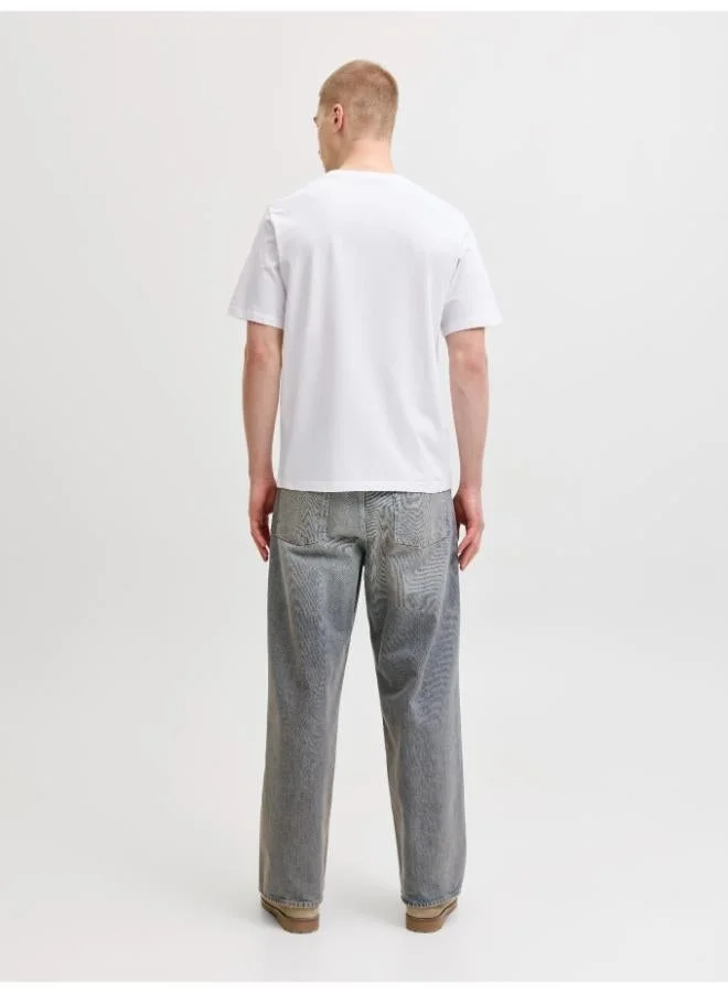 JACK & JONES  3 Pack Logo Regular Fit T-Shirt for Men | Best Price UAE
