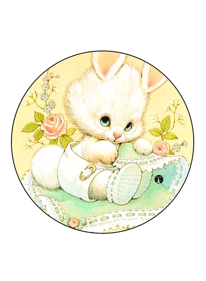 RKN Rabbit Printed Mouse Pad Multicolour