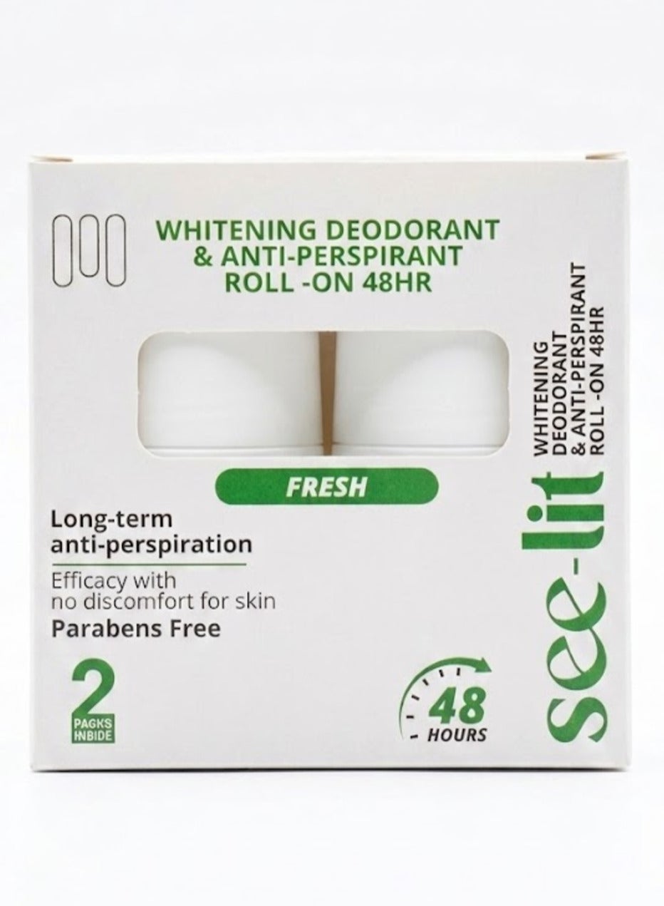 see-lit Roll on whitening deodornt fresh 1+1
