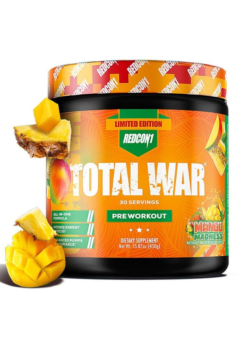 REDCON1 REDCON1 Total War Pre Workout Powder  Mango Madness, 441 gm 