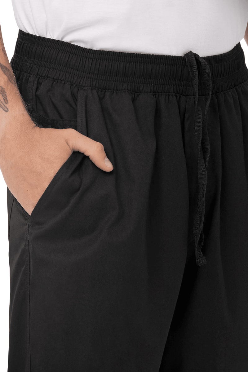 Chef Works Men's Lightweight Baggy Pants, Black, 3X-Large - Image 2