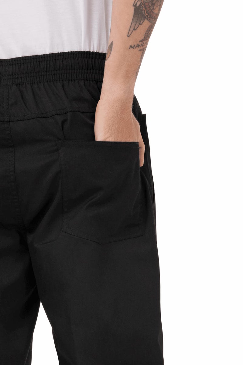 Chef Works Men's Lightweight Baggy Pants, Black, 3X-Large - Image 3