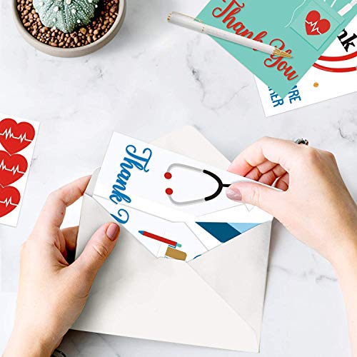 Confetti Healthcare Workers Thank You Card (Pack of 12), Medical Appreciation Card for Nurses, Doctors EMTs Essential Workers Gift Card Set with Envelopes - Image 5