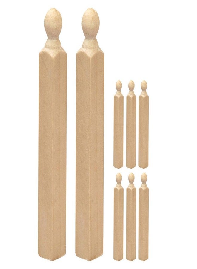 Vaguelly 8pcs Mini Pillars for Dollhouse Stairs Decorative Posts for Crafting Unique Miniature Scenes Dollhouse Accessories - Image 1