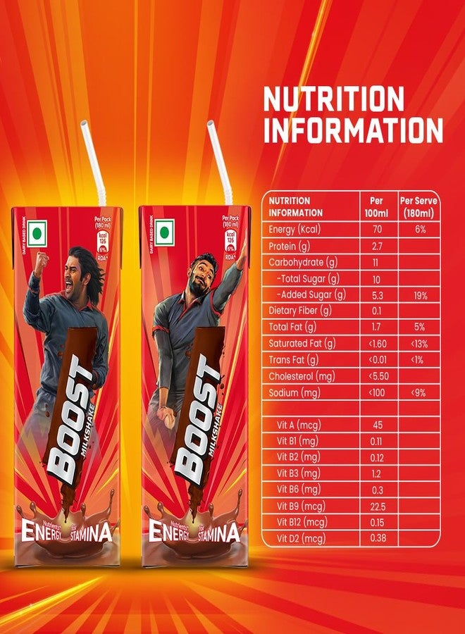 Boost Milkshake | NUTRIENTS* FOR ENERGY – STAMINA | 180 ml - Image 3