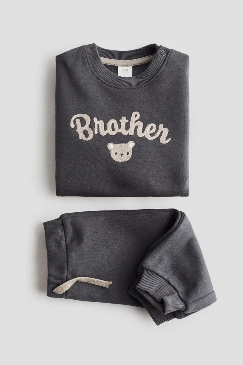 H&M 2-piece sibling sweatshirt set