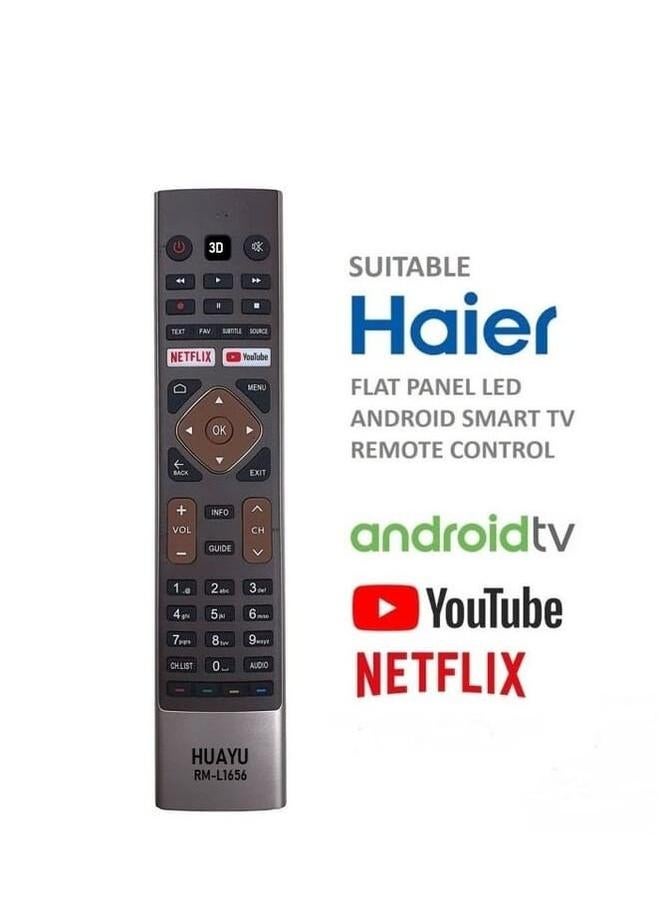 Replacement Remote Control For Haier Smart Lcd Led Tvs With Netflix And Youtube Key Buttons