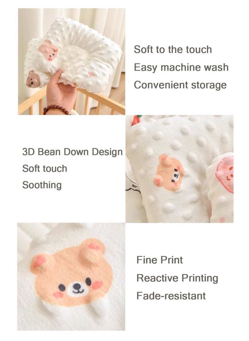 Generic - 2PCS Baby Pillows for Newborn Sleeping(0-12months) Prevent Flat Head Nursery Head Shaping Infant Pillow Head Protection Support - Image 1