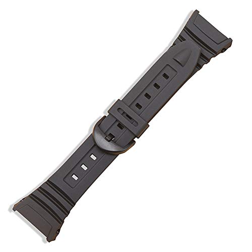 DBLACK ''CDS13'' Resin Watch Strap (Black) // Compatible With ''CASIO W-96H'' Watch - Image 3