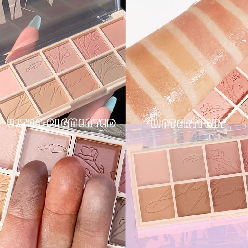 AMY'S DIARY 12Color Light Pink Purple Eyeshadow Palette, Long-Lasting, and Highly Pigmented. Elevate Your Eye Makeupâ€“ Unleash Your Unique Style (Nude Pink) - Image 3
