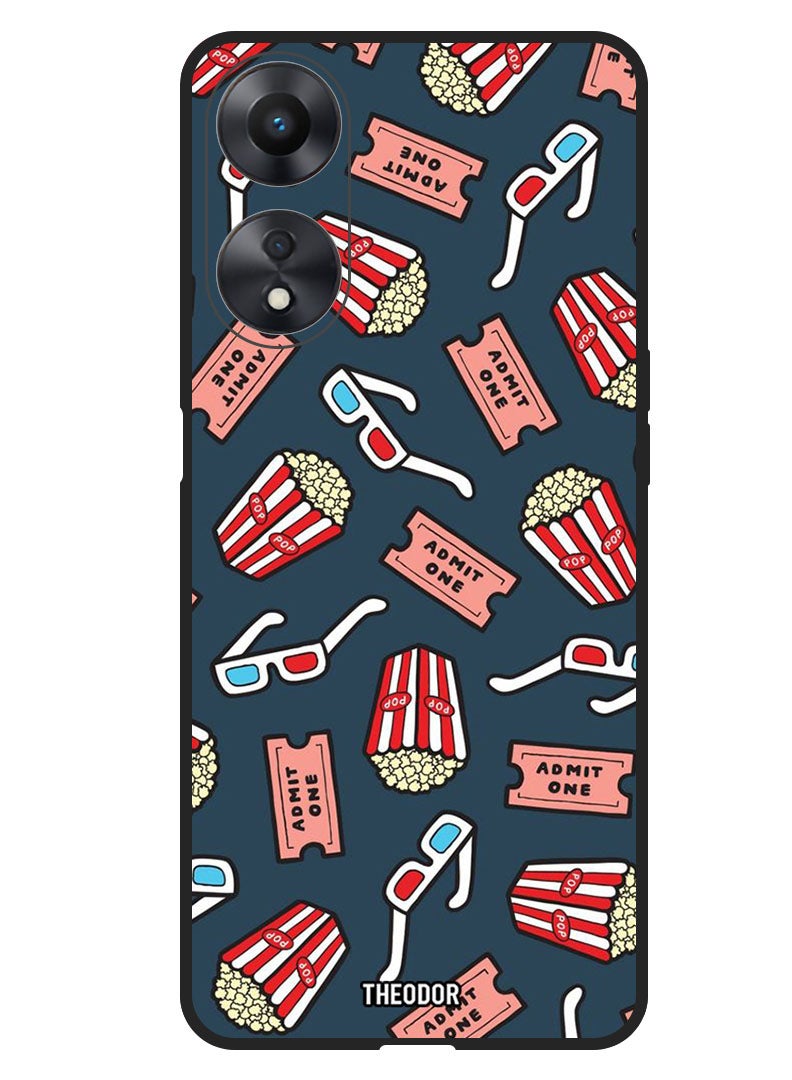 Theodor Protective Case Anti Scratch Shock Proof Bumper Cover For Oppo A18 Movie collection - Image 1
