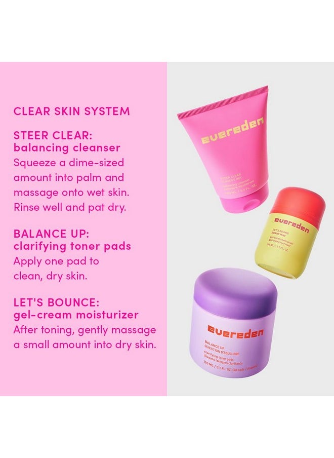 Evereden - Evereden Steer Clear Balancing Jelly Cleanser - Clean and Vegan Pre Teen Face Wash for Oily & Pimple-Prone Skin - Deeply Cleanses - Removes Dirt - Leaves Skin Fresh & Clean without Overly Drying it - Image 1
