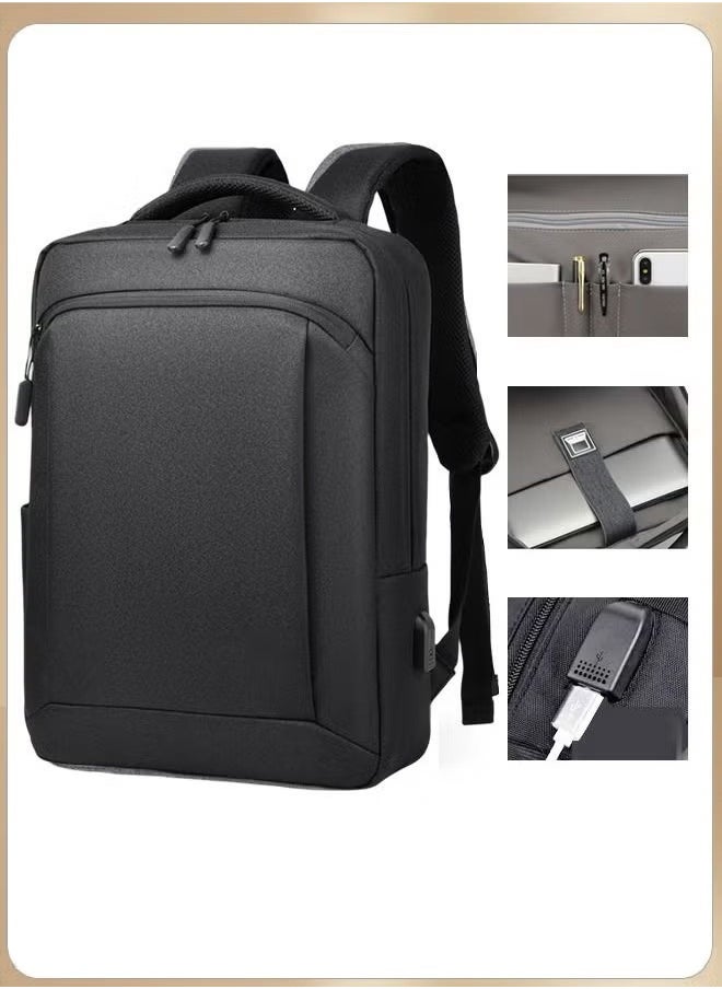 Canway - Multifunction Waterproof Backpack with USB Port Casual Minimalist Oxford for Men - Image 1