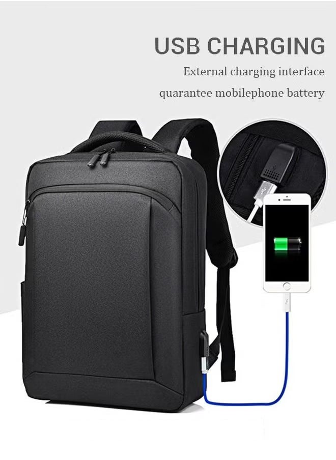 Canway - Multifunction Waterproof Backpack with USB Port Casual Minimalist Oxford for Men - Image 1
