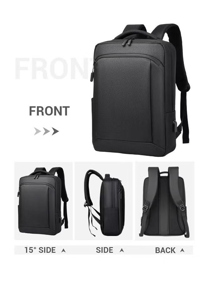 Canway - Multifunction Waterproof Backpack with USB Port Casual Minimalist Oxford for Men - Image 1