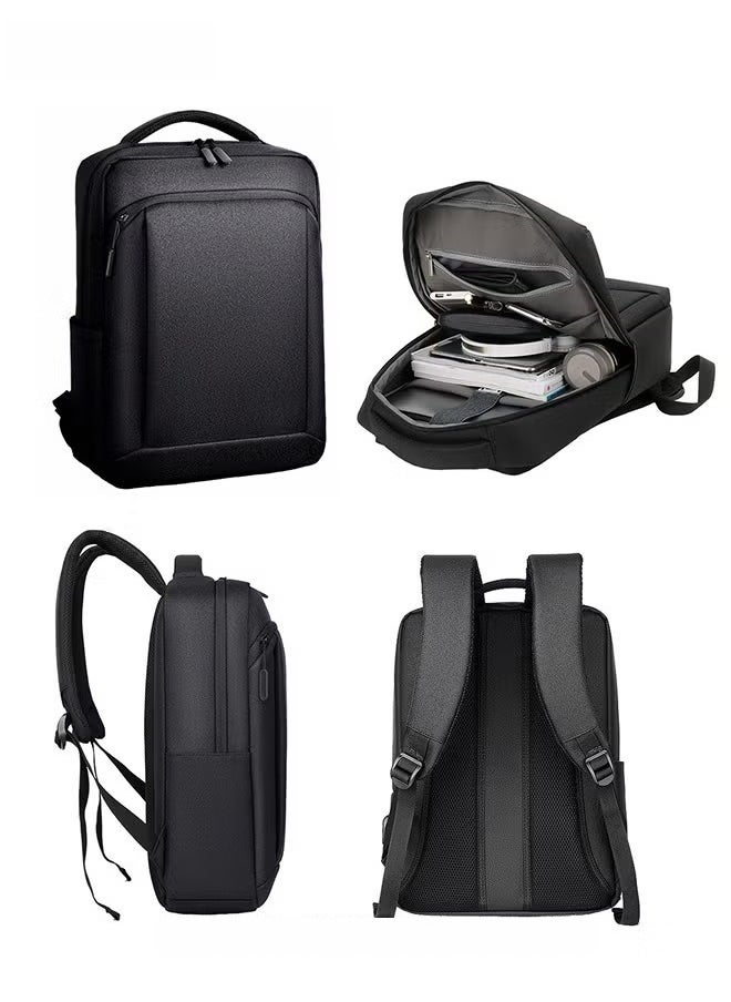 Canway - Multifunction Waterproof Backpack with USB Port Casual Minimalist Oxford for Men - Image 1
