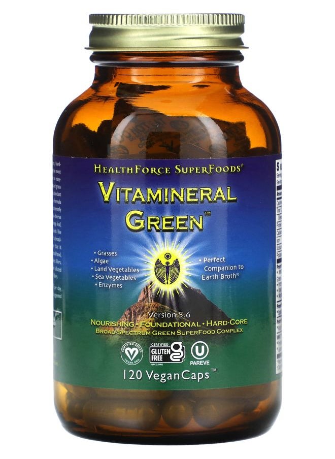 HEALTHFORCE SUPERFOODS Vitamineral Green Version 5.6 120 VeganCaps 