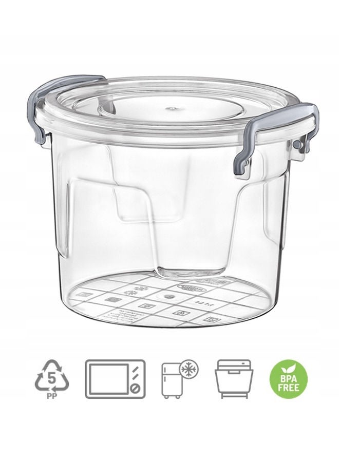 هوبي لايف حاوية صندوق تخزين مستديرة سعة 1.1 لتر - Image 2