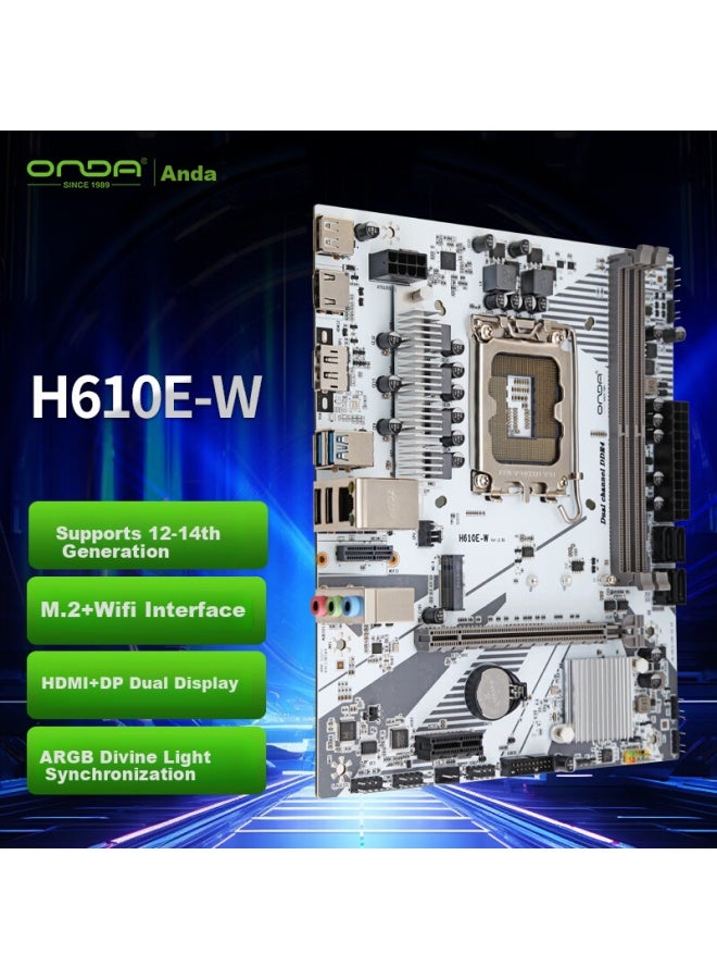 Onda H610e-w Support G6900/12100/13100 Entertainment Office Motherboard - Image 1
