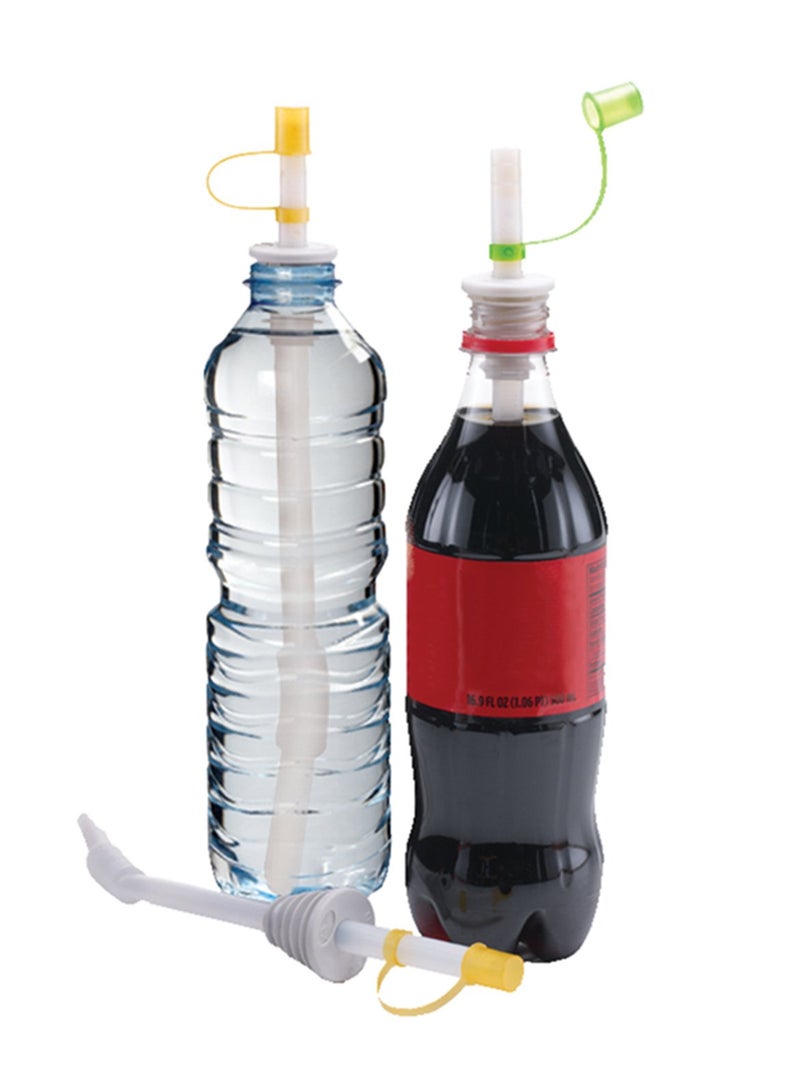 Jokari 4 Count Sip and Seal Soda Straws for Bottled Beverages - Image 2