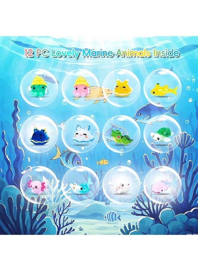 Bath Bombs for Kids with Toys Inside，12 PC Bath Bombs Gift Set with Sea Animals Toys，Safe Naturalu0026NON-TOXIC Bubble Bath,Birthday New Year Gifts for Kids Boys Girls - Image 3