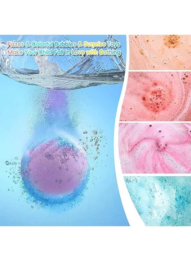 Bath Bombs for Kids with Toys Inside，12 PC Bath Bombs Gift Set with Sea Animals Toys，Safe Naturalu0026NON-TOXIC Bubble Bath,Birthday New Year Gifts for Kids Boys Girls - Image 4