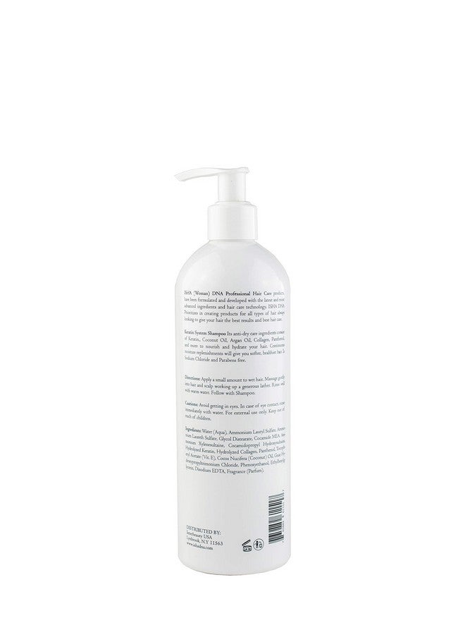 ISHA DNA Keratin Treatment System Shampoo Sulfate And Parabens Free Perfect For Keratin Treated Hair Keratin And Coconut Oil Infused Shampoo For All Types Of Hair. (16 Fl Oz.) - Image 3
