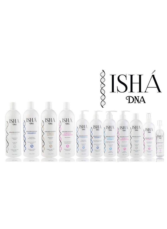ISHA DNA Keratin Treatment System Shampoo Sulfate And Parabens Free Perfect For Keratin Treated Hair Keratin And Coconut Oil Infused Shampoo For All Types Of Hair. (16 Fl Oz.) - Image 4