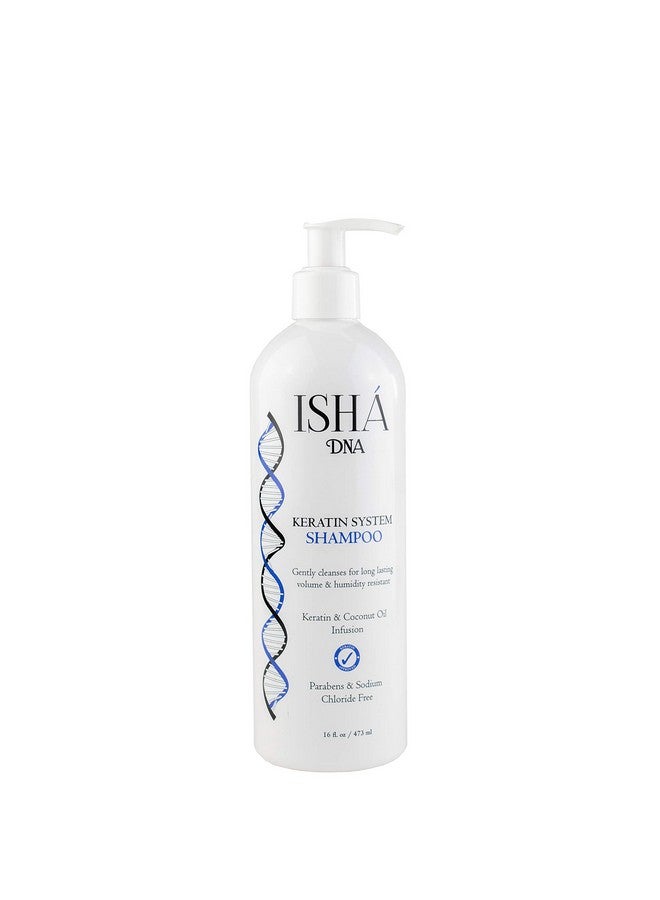 ISHA DNA Keratin Treatment System Shampoo Sulfate And Parabens Free Perfect For Keratin Treated Hair Keratin And Coconut Oil Infused Shampoo For All Types Of Hair. (16 Fl Oz.) - Image 2