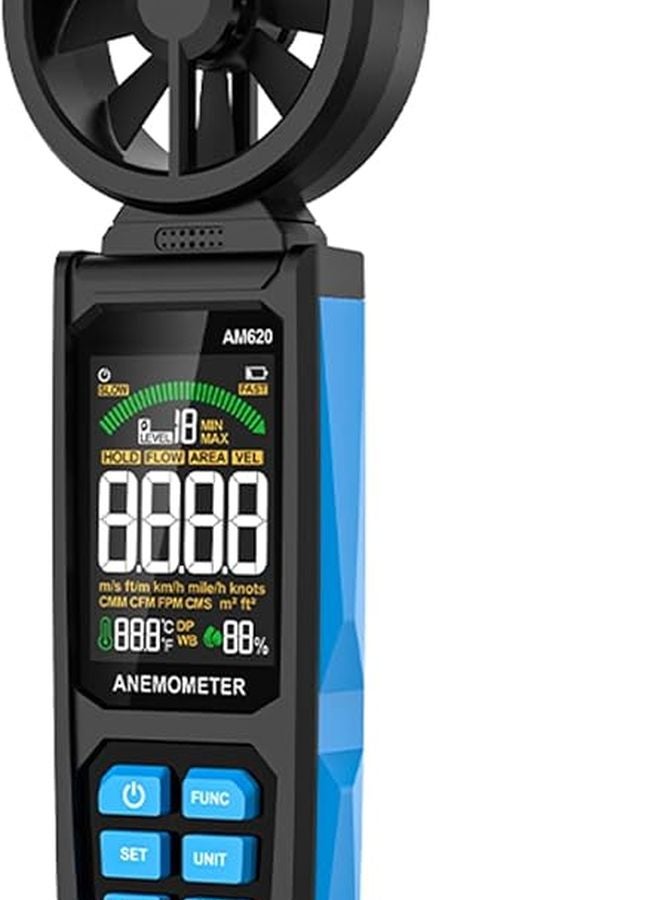 Digital Anemometer Handheld Wind Speed Meter for Temperature and Humidity Measurement - Image 1