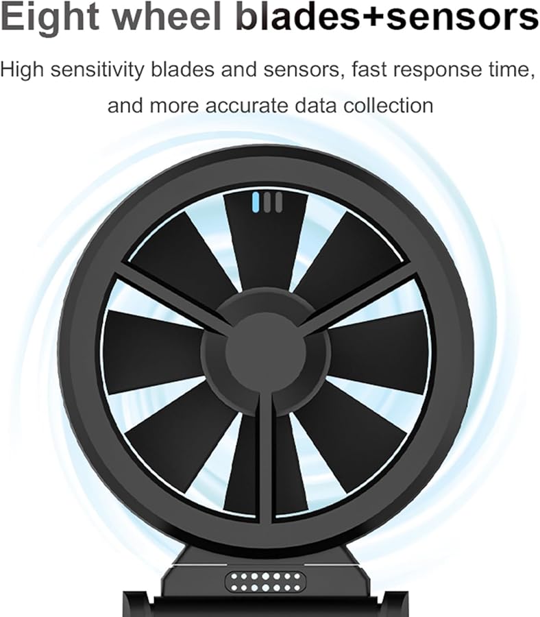Digital Anemometer Handheld Wind Speed Meter for Temperature and Humidity Measurement - Image 4