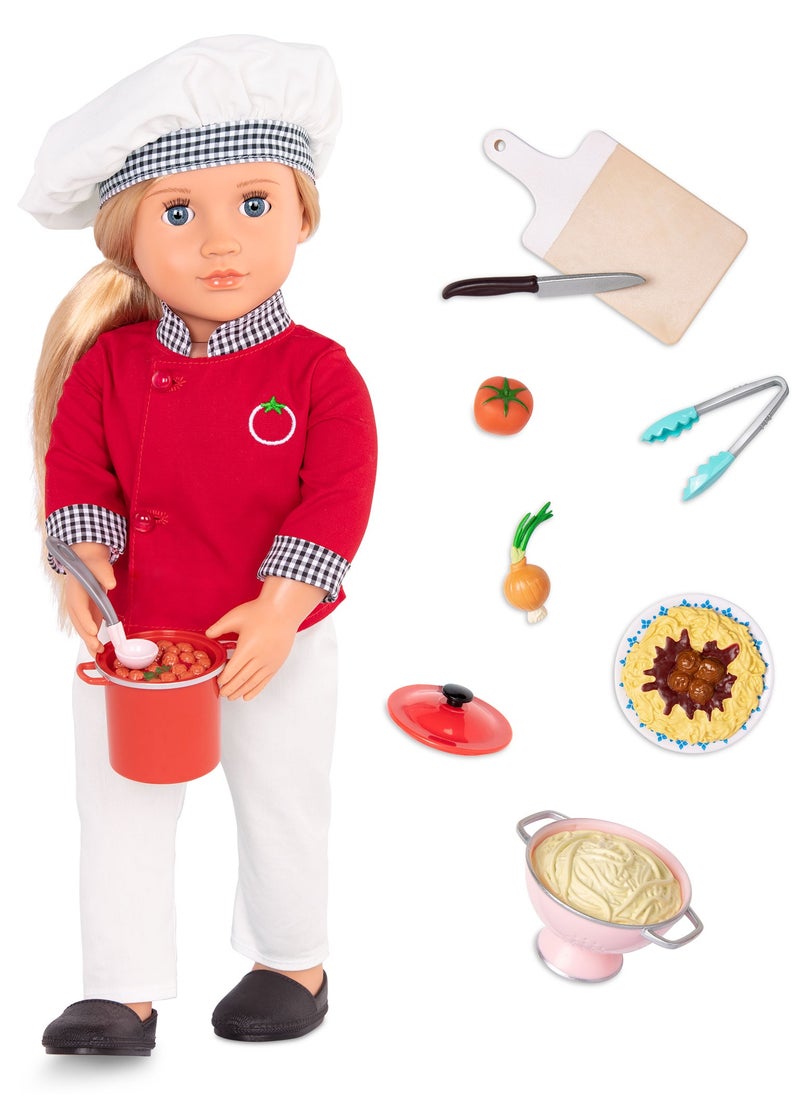 Our Generation Chiara - Prepare Delicious Foods for Friends with this 18-inch Chef Doll  - Image 1