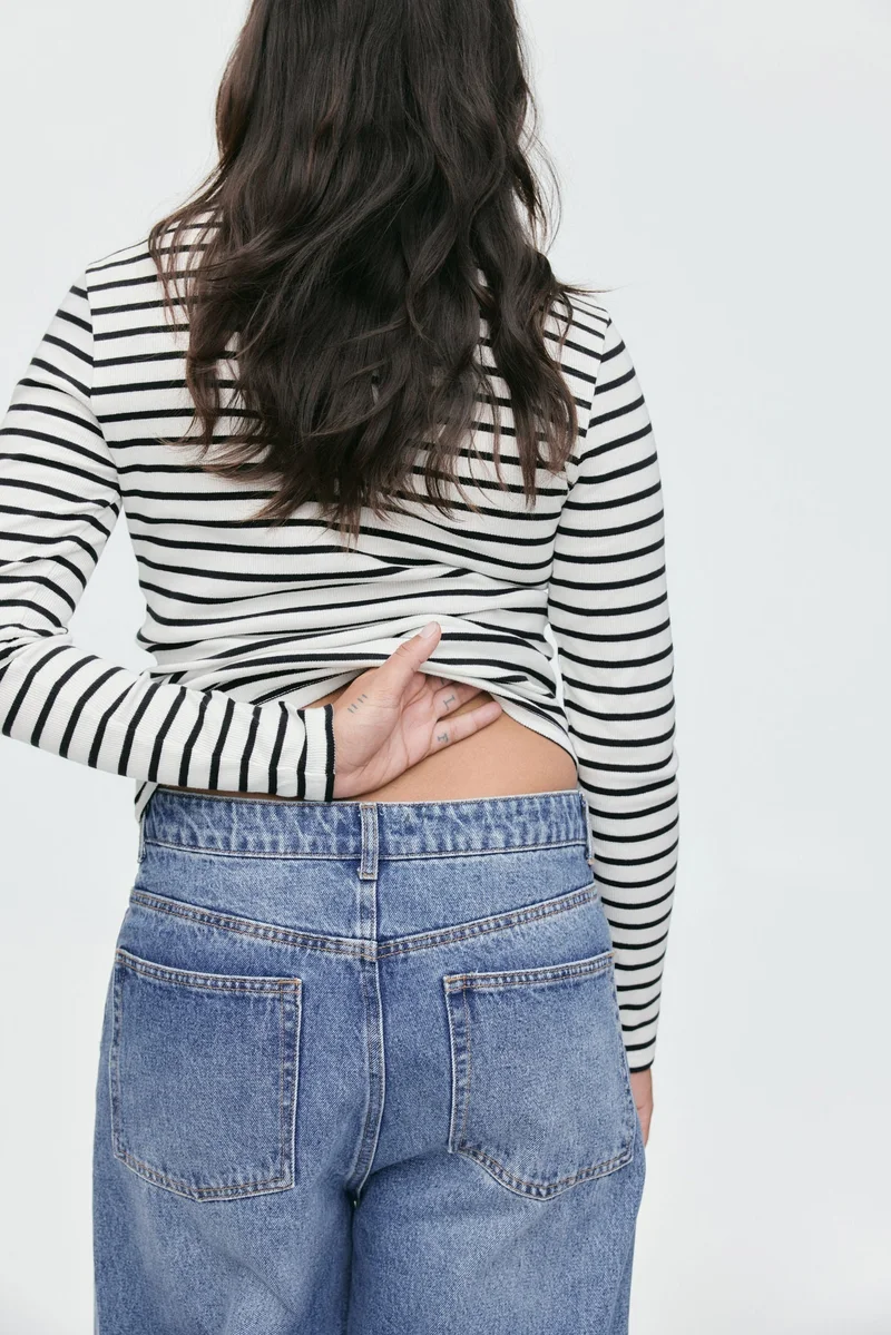 H&M Ribbed cotton top