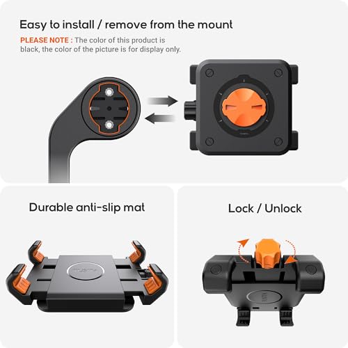 TUSITA Bicycle Phone Holder Compatible with Garmin Mount, 4.0"-6.9" - Image 3