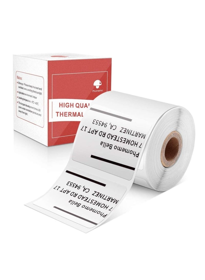 فوميمو 1 لفة ورق تسمية طابعة حرارية ل Phomemo M110 / M110S / M120 / M200 / M220 للأعمال وتجار التجزئة ) - Image 1