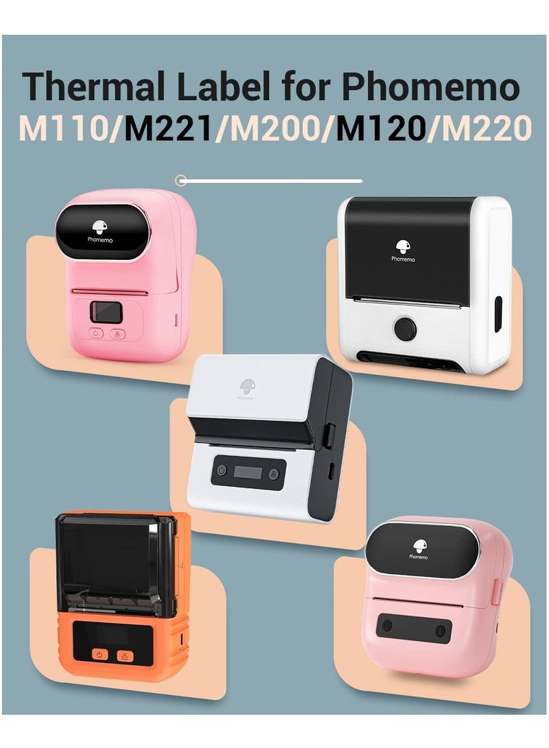فوميمو 1 لفة ورق تسمية طابعة حرارية ل Phomemo M110 / M110S / M120 / M200 / M220 للأعمال وتجار التجزئة ) - Image 4