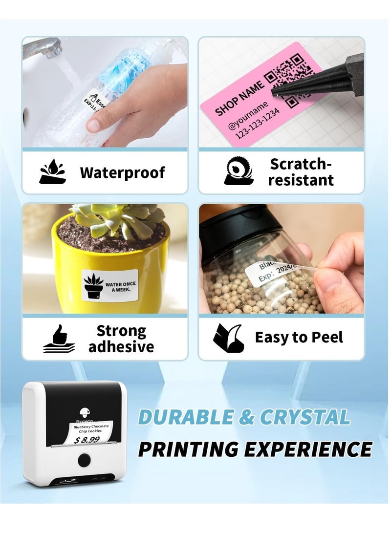 فوميمو 1 لفة ورق تسمية طابعة حرارية ل Phomemo M110 / M110S / M120 / M200 / M220 للأعمال وتجار التجزئة ) - Image 3