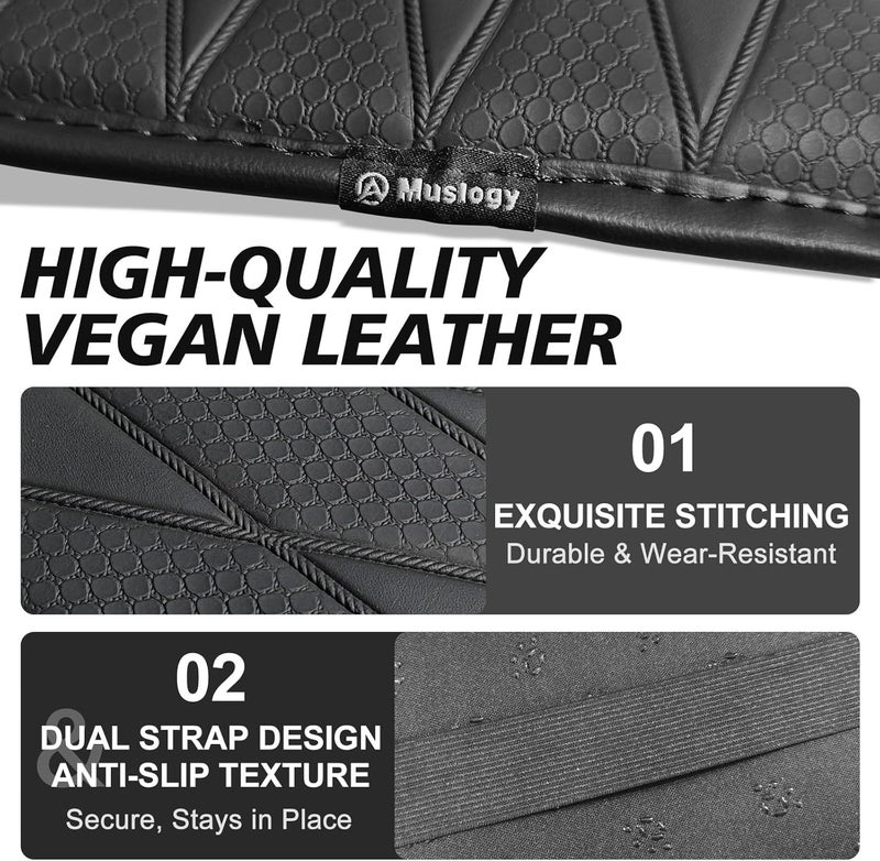 Muslogy غطاء وسادة ا��مسند الأمامي لوحدة التحكم المركزية من ، مناسب لسيارات Chevy Silverado وGMC Sierra (طرازات 2014-2018)، مكون إضافي للراحة، مصنوع من جل نباتي، سمكه 1 بوصة (يناسب فقط المقاعد القابلة للتحريك). - Image 4