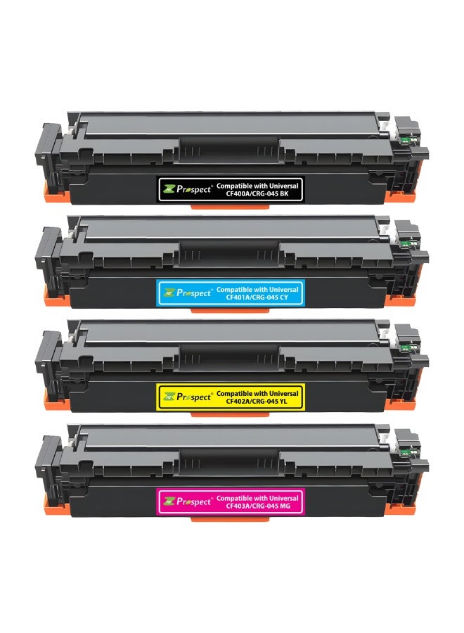 Prospect Toner Cartridge 201A Full Set CF400A BK CF401A CY CF402A YL CF403A MG Compatible Cartridges with HP Color LaserJet Pro MFP M274n M277n M277dw M252n M252dw ( Black Cyan Yellow Magenta 4-Pack )  - Image 3