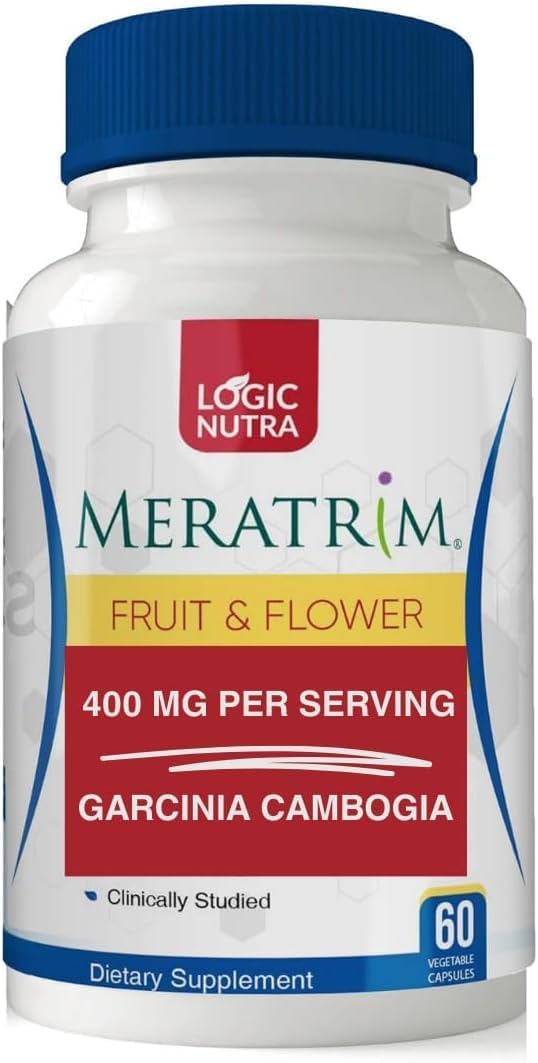 Logic Nutra Meratrim Proprietary Blend 400 mg  Garcinia Mangostana Fruit Rind Extract  Stimulant Free  60 Vegetable Capsules - Image 1