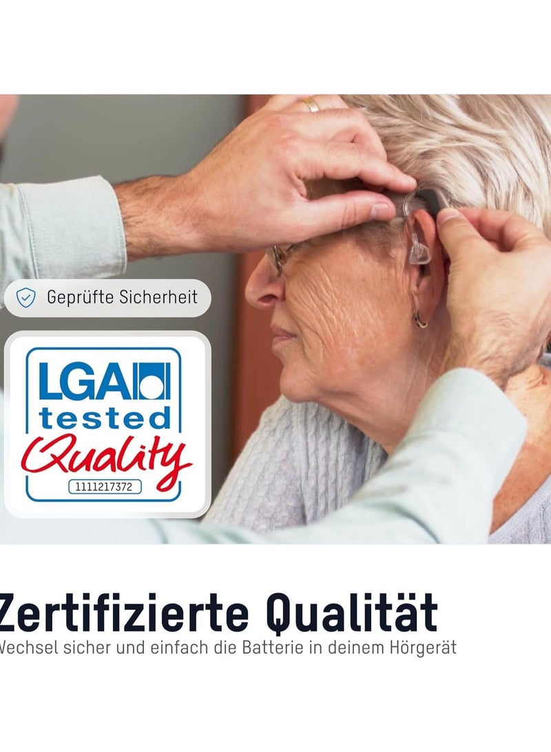 ANSMANN بطاريات سماعات الأذن نوع 312 / PR41 عالية الأداء طويلة الأمد عالية الجهد 180 مللي أمبير LGA مختبرة زنك بدون زئبق - Image 4