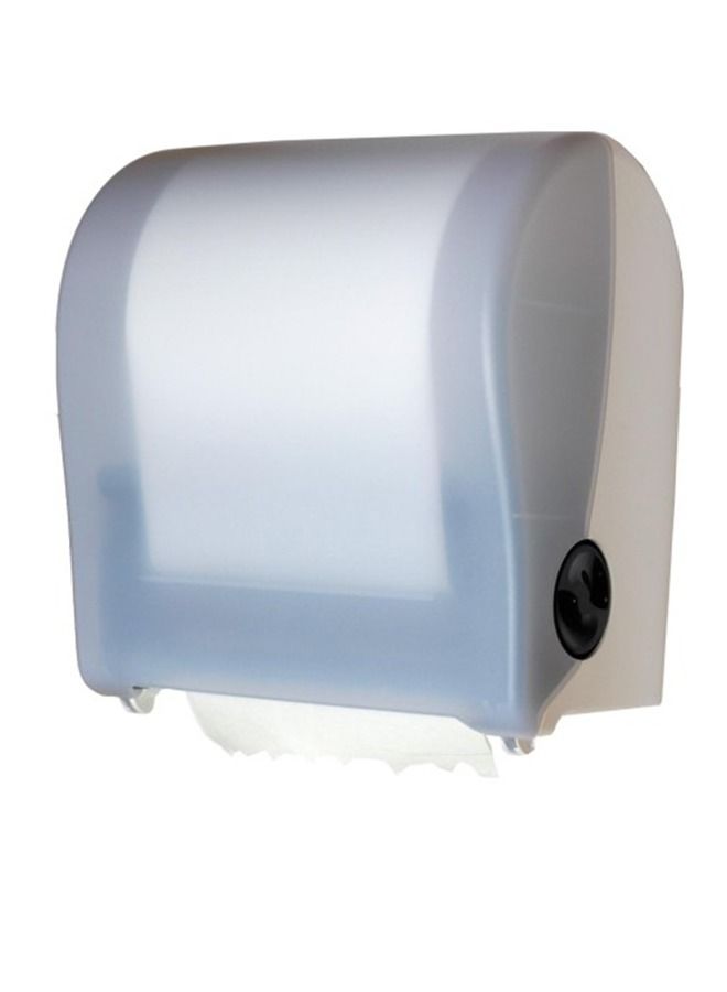 LACOT GENERAL TRADING LLC Autocut Hand Towel Compact Tissue Dispenser Transparent White - Image 1