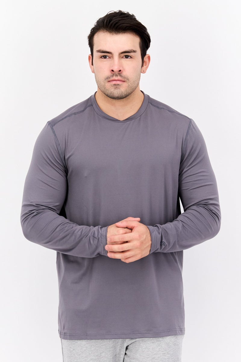 Champion Men Sportswear Fit Plain Training Jersey, Grey - Image 1