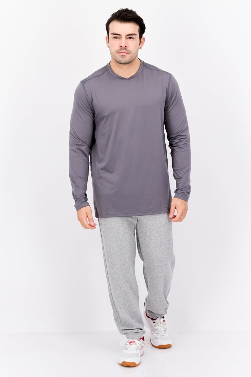 Champion Men Sportswear Fit Plain Training Jersey, Grey - Image 4