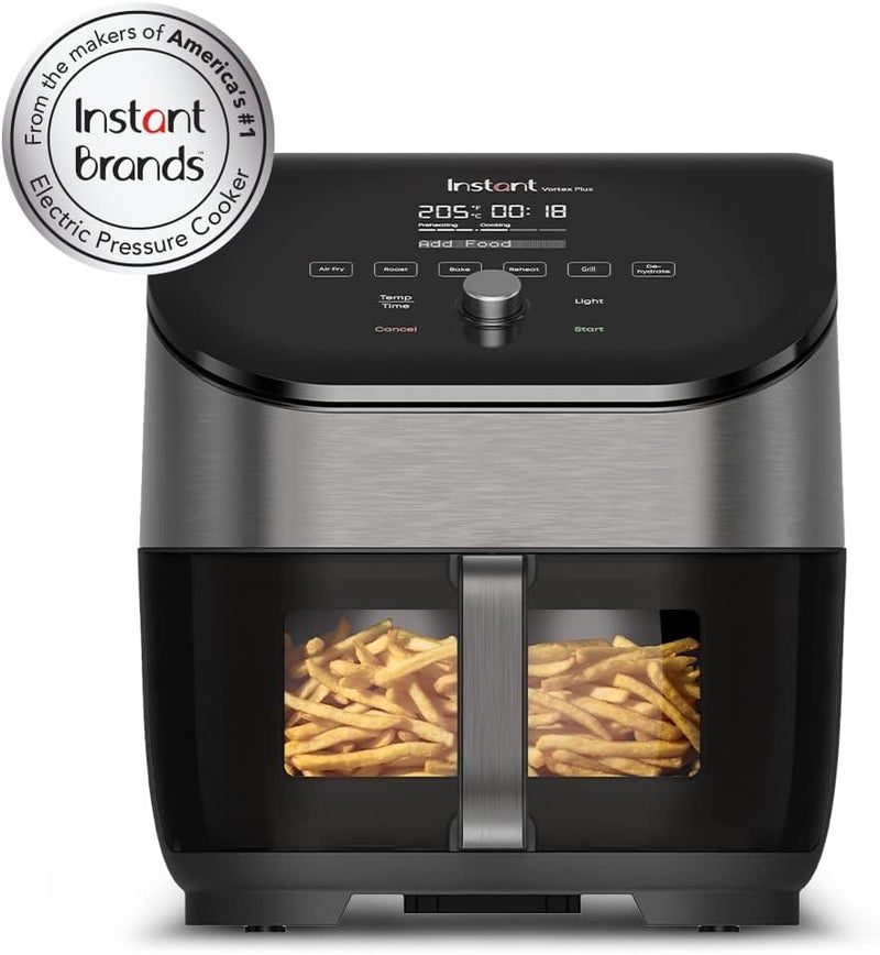 Instant Vortex 5.7L, 1700W Digital Air Fryer Single ClearCook Drawer and 6 Smart Programmes - Air Fry, Bake, Roast, Grill, Dehydrate, Reheat, 2 Years Manufacturer's Warranty - Image 1